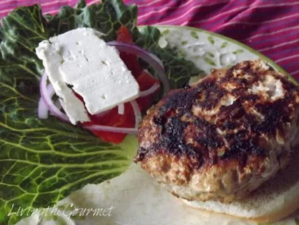 Græske svinekødsburgere