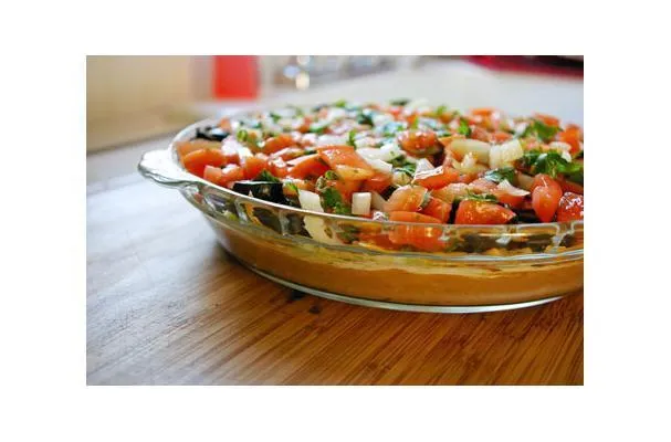 Mexicansk lagdelt bønnedip