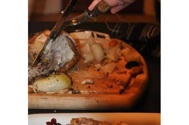 Stegte hele fasaner med urter og Vermont ahornsirup glasur