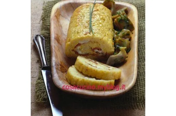 Rullet ris med artiskokker