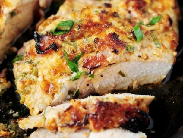 Røget Bacon Bagte Svinekoteletter