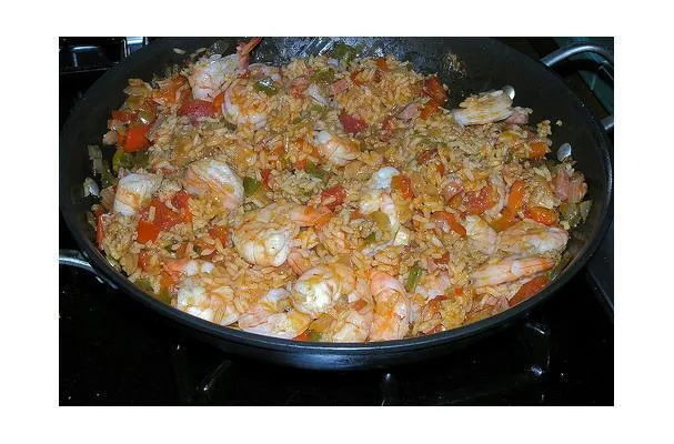 Cajun Skinke og Reje Jambalaya